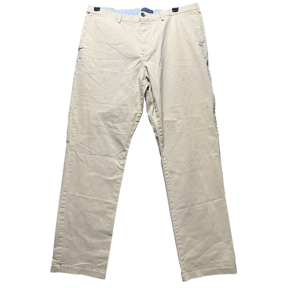 Tommy Hilfiger Chino Pants Mens 38x32 Tan Regular Fit Stretch 78C2340 / 281